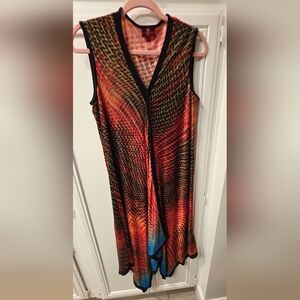 From the Heart Women's Orange Tie-Dye Maxi Dress ~ Size XL